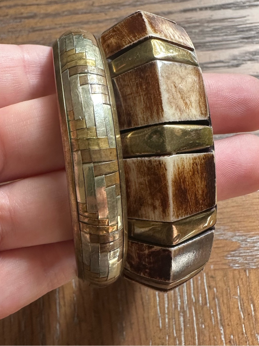 Brass Bangle Bundle - Picture 2 of 4